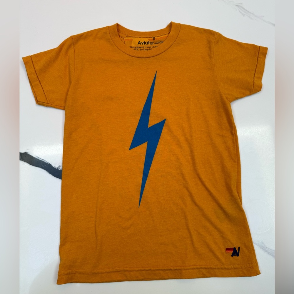 Aviator Nation Kids Bolt Tee - Gold